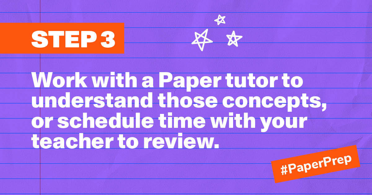 paperlearning's tweet photo. Exam season is quickly approaching! Weβll be posting test-acing tips all month, so tap π to easily share with your student followers!
β Tip 1: Create a study plan to help you prioritize topics π Catch the details below on prepping with Paper!
#PaperPrep #StudyTips https://t.co/6P2D4m31jy