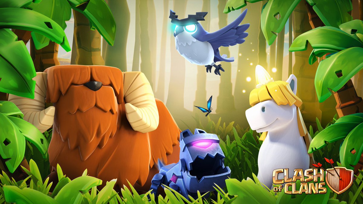 ClashofClans's tweet photo. Happy #NationalPetDay to our most loyal friends! 🐾 

These are ours, show us yours! 😗 https://t.co/G8mEp6dMAE