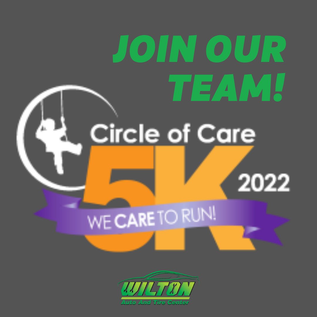 WiltonAuto's tweet photo. Help us fundraise for Circle of Care, a non-profit in Wilton that supports families affected by pediatric cancer.  Visit our team page to donate or register for a 5k run/walk.

https://t.co/QVzSrWvFxd

Photo: @circleofcarect 

#wiltonautoandtire #wilton #circleofcare #CAREtorun5k https://t.co/Bk3Anr9Ble