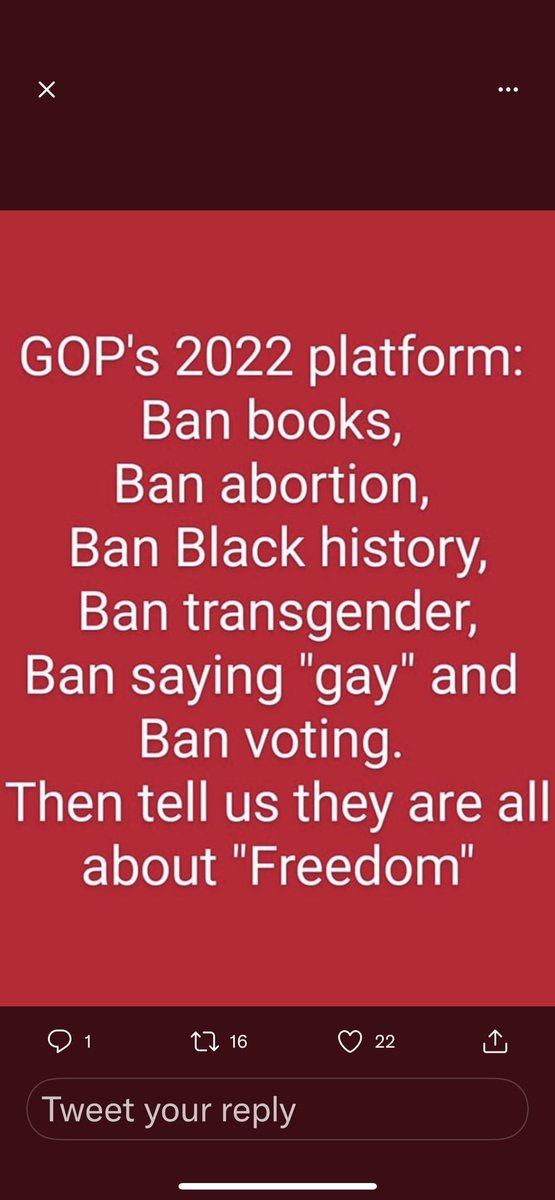 rn_wing's tweet photo. It’s clear to me that the GOP is afraid of so very much. They are fearful of progress, love, insight, and true freedom. Their fear imprisons. They want to live behind walls, I want to be truly free. No more fear. No more control by ignorance. #BlueVoices #VoteBlueToSaveFreedom https://t.co/iHm8xYoDT3