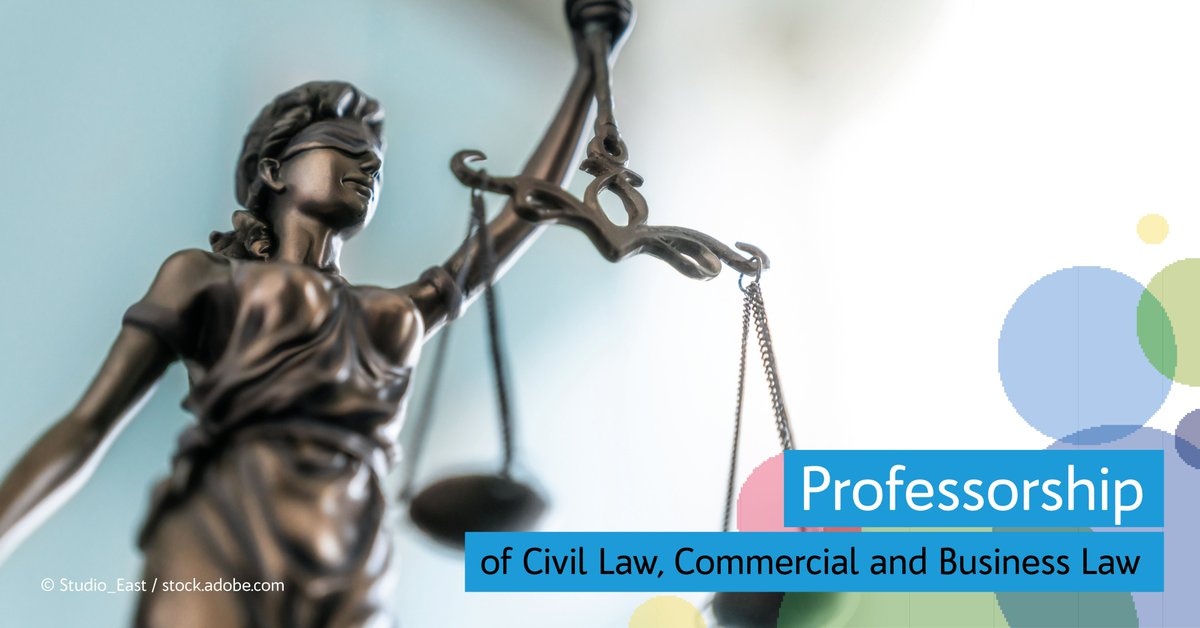 The <a href="/UniPassau/">Universität Passau</a> is inviting applications for a tenured #Professorship at the Chair of #CivilLaw, #Commercial &amp; #Business #Law. Apply until April 22nd👉uni-passau.de/fileadmin/doku… #PleaseRT <a href="/JuraPassau/">Juristische Fakultät Universität Passau</a> <a href="/mbeurskens/">Michael Beurskens</a> <a href="/BurkardGopfert/">Burkard Göpfert</a> <a href="/UniPassau_FREDI/">FREDI</a> <a href="/HolmPutzke/">Holm Putzke</a> <a href="/PostdocO/">Postdoc Predoc Opportunities</a> <a href="/Academicsearch2/">#Academicsearch</a>