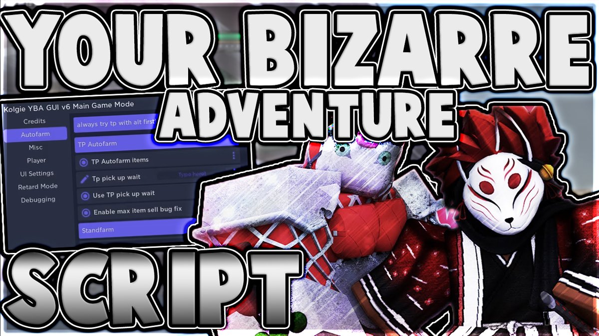 AhmedMode_YT's tweet image. ROBLOX YOUR BIZARRE ADVENTURE HACK SCRIPT AUTO FARM ITEMS AUTO QUEST AND FREE STANDS PASTEBIN 2022

Video of the script: youtu.be/qKaQZTzUQlI

Download the script here: ahmedmode.com

#roblox #ahmedmode #robloxhacks #robloxcheats #robloxexploits #robloxmods