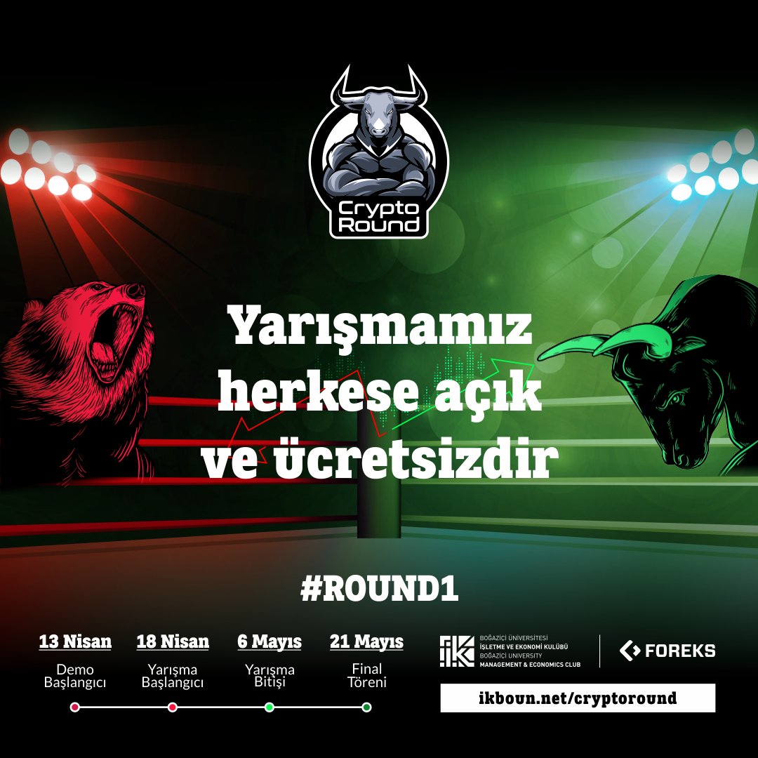 CryptoRound 2022 kayıtları başladı! Yarışmamıza herkes ücretsiz bir şekilde üye olabilir.

#kripto #kriptopara #finans #finance #investment #yatırım #borsa #ekonomi #boğaziçi #boğaziçiüniversitesi #economy #crypto #investment #investing  #invest