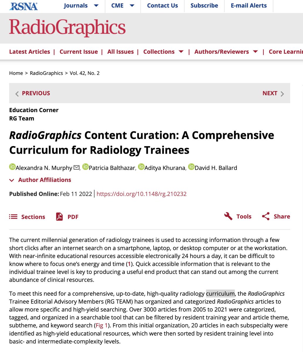 The APDR (@theapdr) on Twitter photo #RadPDs & #RadEducators: Looking to update your curriculum? Take a look at this <a href="/RadioGraphics/">RadioGraphics</a> article for curated articles relevant to #radres education. Impressive effort! --> pubs.rsna.org/doi/10.1148/rg…
#RadEd #MedEd #RadPDs & #RadEducators: Looking to update your curriculum? Take a look at this <a href="/RadioGraphics/">RadioGraphics</a> article for curated articles relevant to #radres education. Impressive effort! --> pubs.rsna.org/doi/10.1148/rg…
#RadEd #MedEd