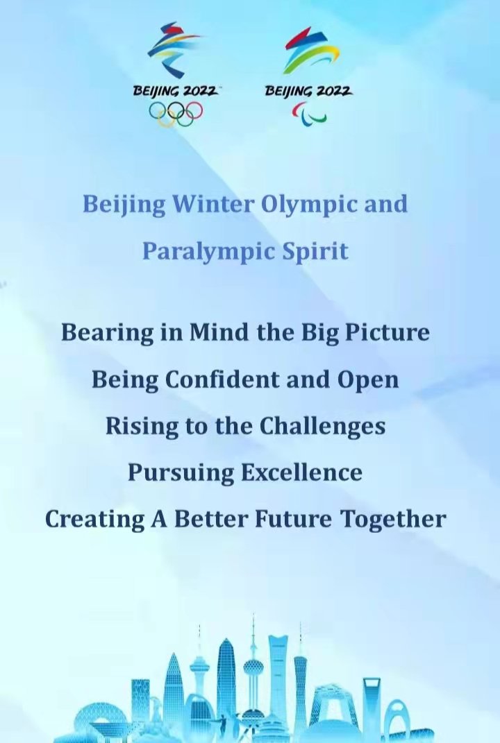 #BeijingWinterOlympics & #Paralympics spirit.