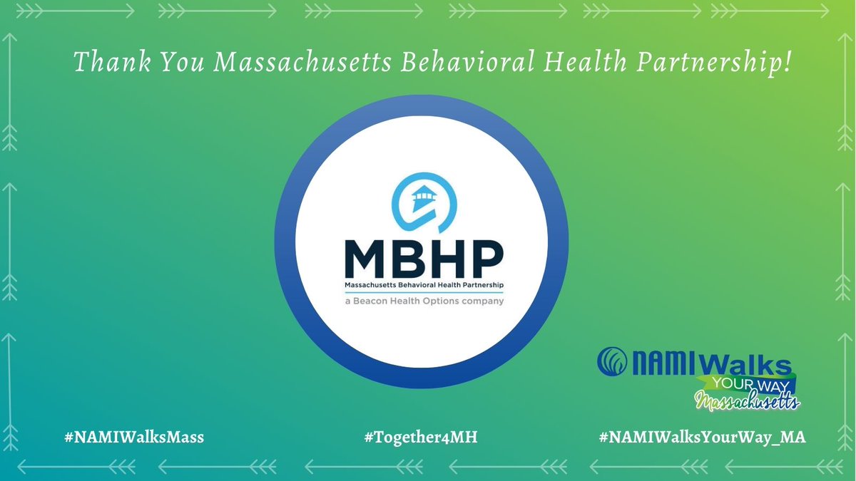 NAMIMass's tweet photo. Thank you to our Presenting Sponsor of this year's #NAMIWalksMass, Massachusetts Behavioral Health Partnership!
#Together4MH #NAMIWalksYourWay_MA #MBHP https://t.co/GP63ZB6zHF