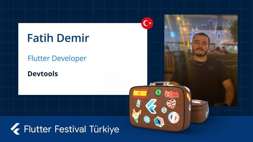 16-17 Nisan’da harika konuşmacıları ile gerçekleştireceğimiz #FlutterFestivalTurkiye’ye çok az kaldı! 💙
Sıradaki konuşmacımız <a href="/fthdmirrr/">Fatih Demir</a>! “Devtools” konusu ile bizlerle beraber olacak. 🎉

🔗 festival.flutterturkiye.org

#Flutter #FlutterFestival