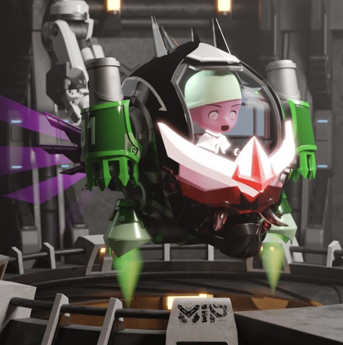 supremeibeast08's tweet photo. @uccicc0196 @MIP_project Why I am BULLISH on MIP, Look at these HEADS! They already look rare AF. The quality is undeniable and I get to customize my own head soon! Added plus Who doesnβt want to drive one of these in the metaverse π #Mipfam #NFT #Mech https://t.co/Uu5T5NaCHl