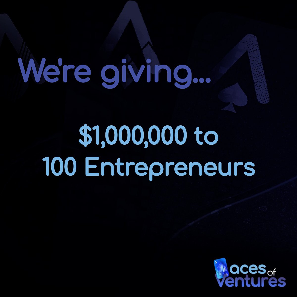 And that's how we're starting our NFT project! 🚀♠️
<a href="/AcesofVentures/">AcesOfVentures</a>

Join the campaign:
startup.acesofventures.com

#AcesOfVentures
#NFT
