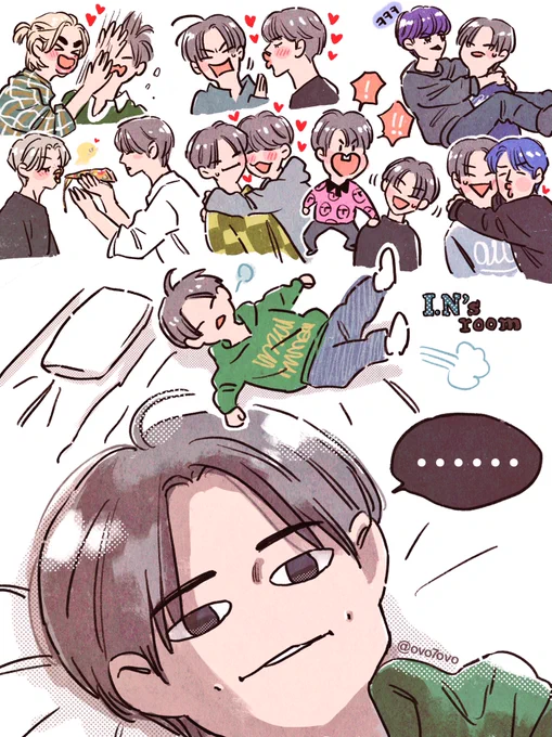 🦊💬 💕🐺🐱🐷🐰🥟🐿🐤🐶💕

#Straykidsfanart #I_N 