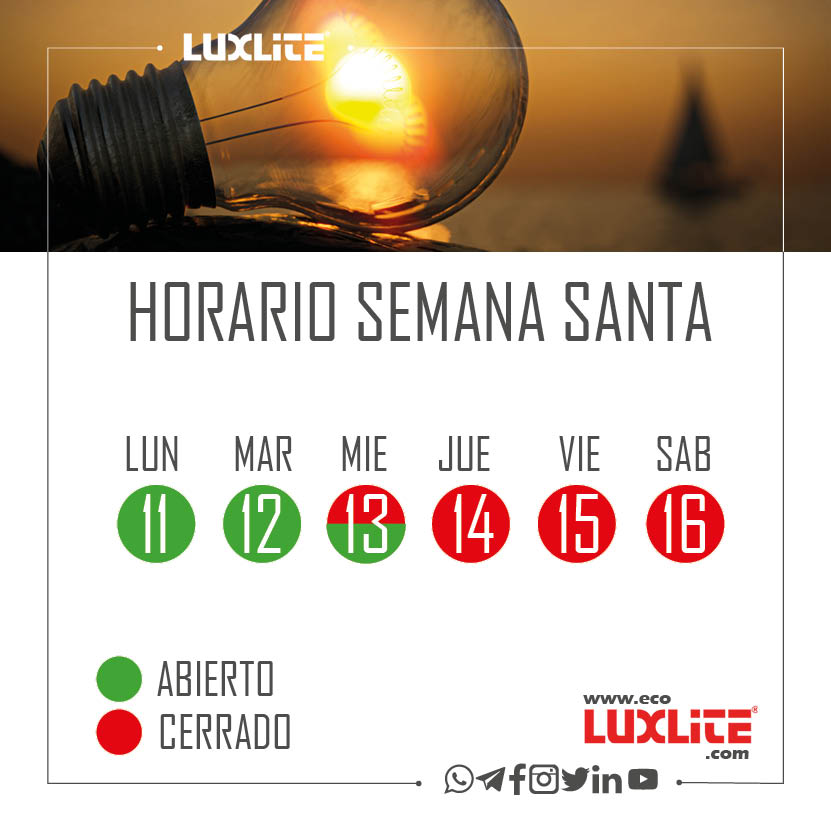 Estos son los días que estaremos atendiendo en semana santa 😎⛱️

#SemanaSanta #Luxlite #Guatemala #Verano #Iluminación #Playa #Mar #Arena #Vacaciones