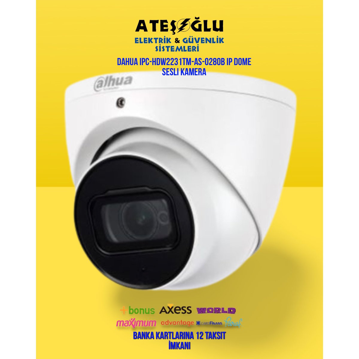 Dahua IPC-HDW2231TM-AS-0280B Ip Dome Sesli Kamera #dahua #dahuatechnology #dahuacctv #dahuasecurity #dahua_cctv #kamera #güvenliksistemleri #kamerasistemleri #kamerasistemi #başakşehir #ikitelli #istanbul #istanbul🇹🇷 #bahçeşehir #bahçeşehirgölet #halkali #bakıcıkamerası