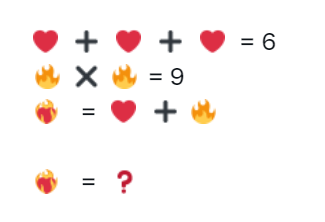 OmniNumbers's tweet photo. First 300 to find the answer to this question wins  Free Mint 👨‍🔬

  ❤️➕❤️➕❤️ = 6
   🔥✖️🔥 = 9
❤️‍🔥= ❤️➕🔥

❤️‍🔥=  ❓

Submit your answer below✍️
Must follow &amp; rt🔁

#omninumbers #OmniChain #LayerZero #BSC #Polygon #AVAX #Fantom #Arbitrum #FreeMint #Layer0 https://t.co/7hHaVyAghC