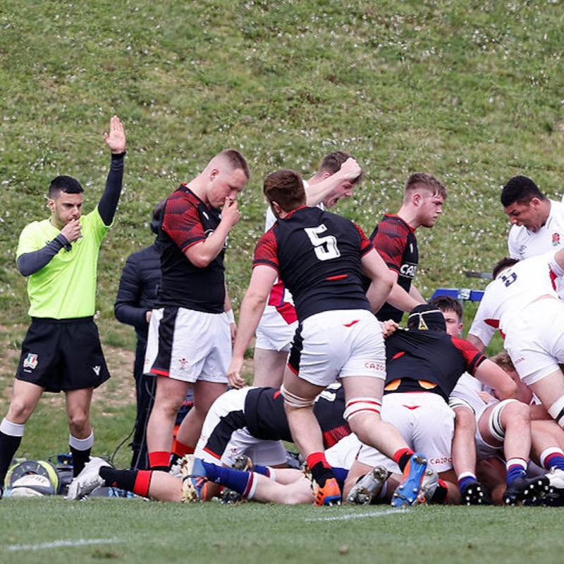 Cardiff_Rugby's tweet photo. 🏴󠁧󠁢󠁷󠁬󠁳󠁿 International round-up as @Cardiff_Pathway trio Iwan Pyrs Jones, Gabby Healan and Lucas de la Rua cross for stunning tries in @WelshRugbyUnion colours.