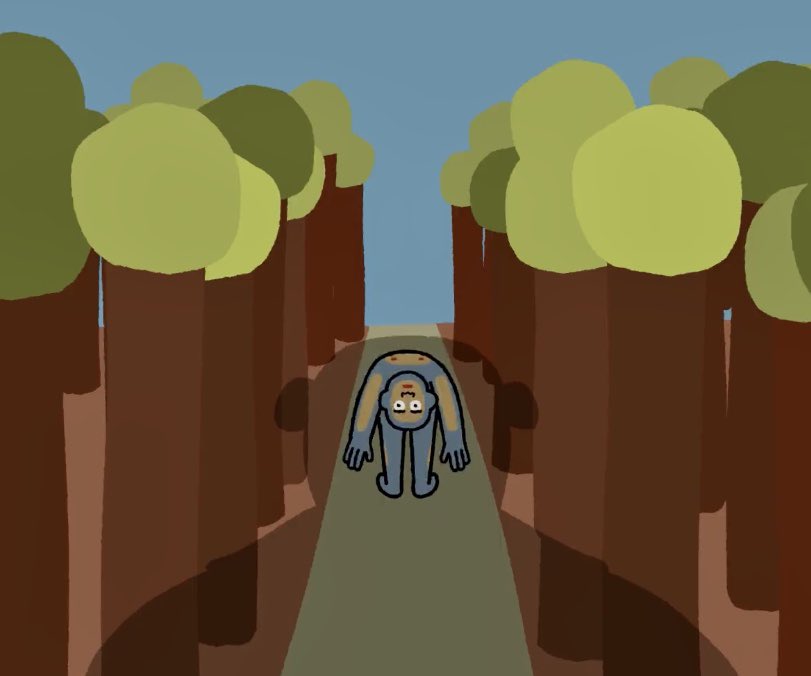 shzhtw's tweet photo. Was watching the “Traveling Creature” clip again and really the best moment is when the Creature does a backbend 🧘🏻‍♀️😂🤣 https://t.co/u30i0eVwOa