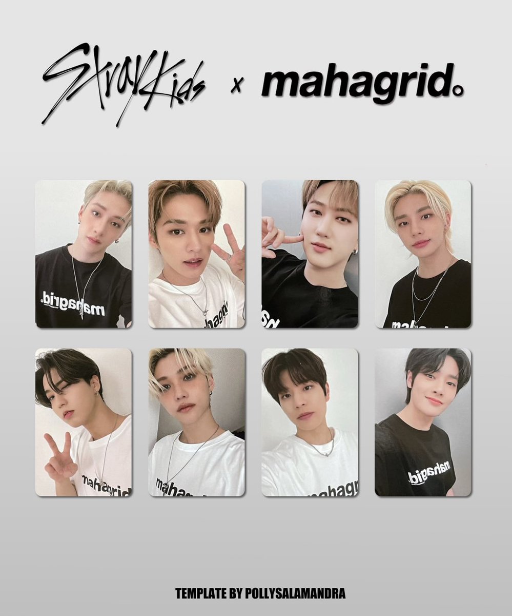 MAHAGRID ] Stray Kids photocard template — Wave 1 (pc) Bang Chan