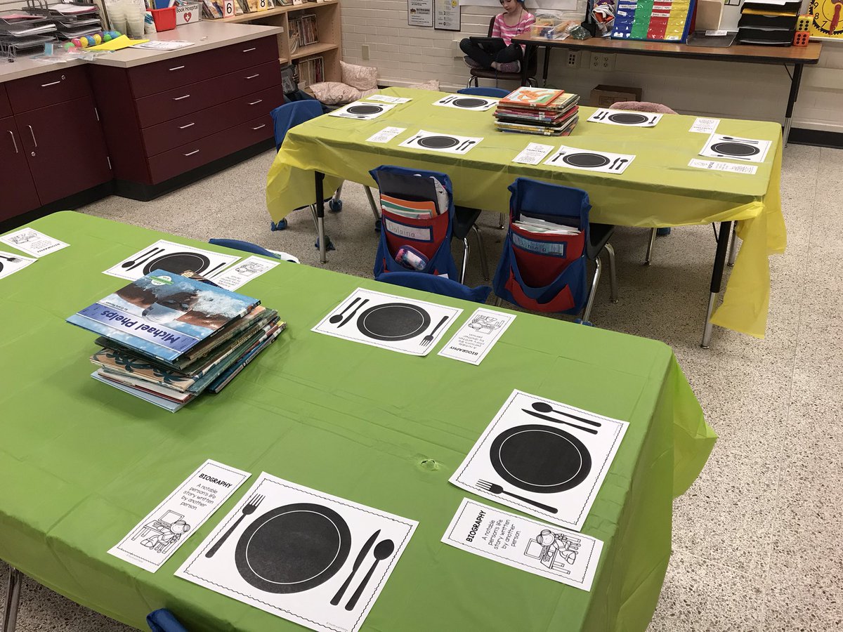 mrshueysclass's tweet photo. We’re ready for our book tasting! @HayshirePOWER @sthomascysd https://t.co/IbPRfeOVzN