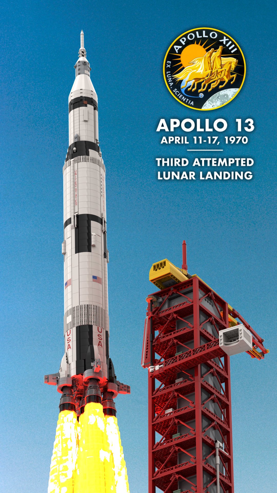 Lego lunar lander 1970 sales