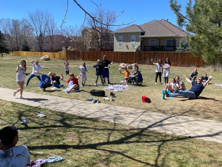 WebberMS's tweet photo. Our students & staff created custom tie-dyed T-shirts for our fundraising effort for the Special Olympics. #theWebberWay #WebberCreates #PSDProud https://t.co/FEPnNAkTNJ