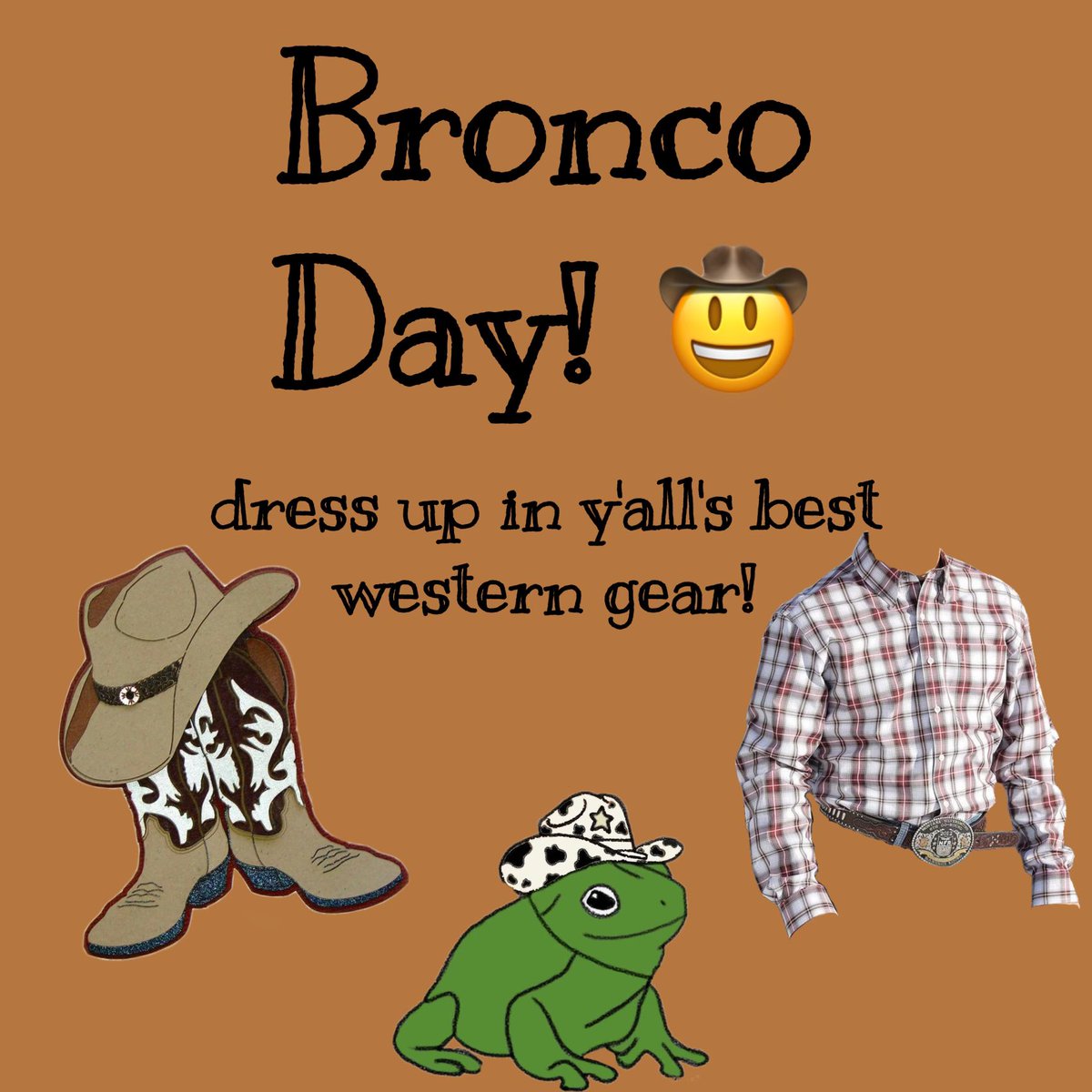 Tomorrow is western day!!! 4/12