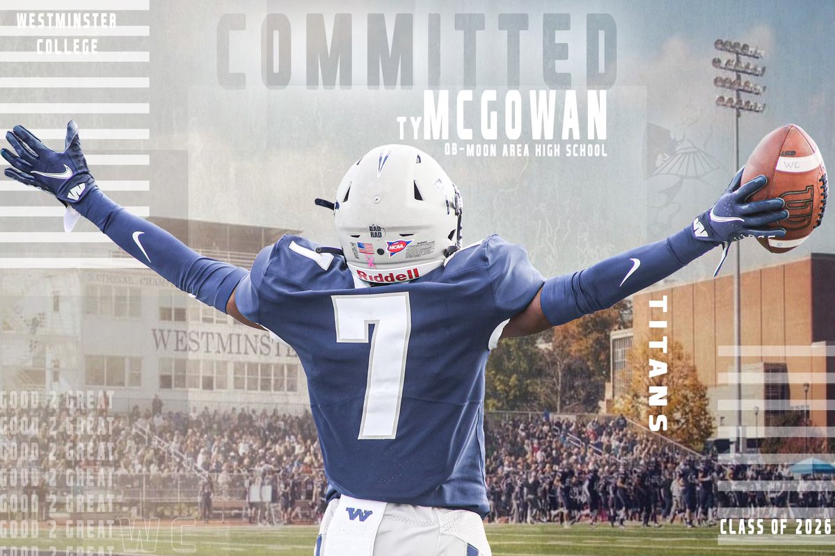 ty mcgowan (@tmcgowan06) on Twitter photo Blessed and extremely excited to announce that I will be committing to Westminster College!! Thank you <a href="/coachbenzel/">Scott Benzel</a> <a href="/CoachBongi/">Michael Bongivengo</a> for the opportunity. Let’s get to work! <a href="/Coach_Linn/">Ryan Linn</a> <a href="/Moon_Football/">Moon Tigers Football</a> Blessed and extremely excited to announce that I will be committing to Westminster College!! Thank you <a href="/coachbenzel/">Scott Benzel</a> <a href="/CoachBongi/">Michael Bongivengo</a> for the opportunity. Let’s get to work! <a href="/Coach_Linn/">Ryan Linn</a> <a href="/Moon_Football/">Moon Tigers Football</a>