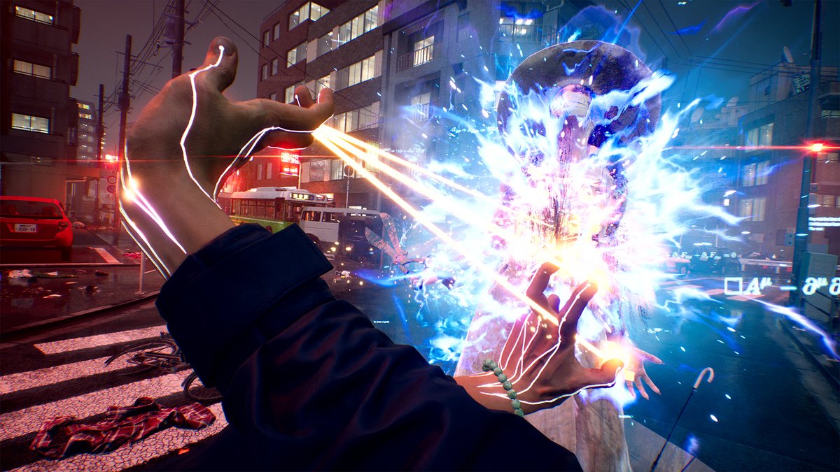 Akito using Ethereal Weaving to fight a Kuchisake.