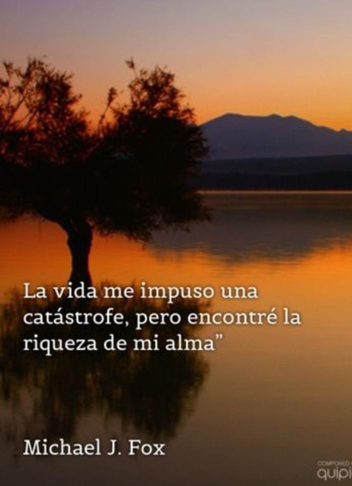 Día Mundial del Parkinson.
"Lo que más me duele del Parkinson es cómo me miras"
"Cada uno de nosotros puede tener su propio Parkinson, pero todos compartimos algo en común: ESPERANZA"
-Michael J. Fox.
Actor, escritor y productor.
A los 30 años (1991) le diagnosticaron Parkinson.