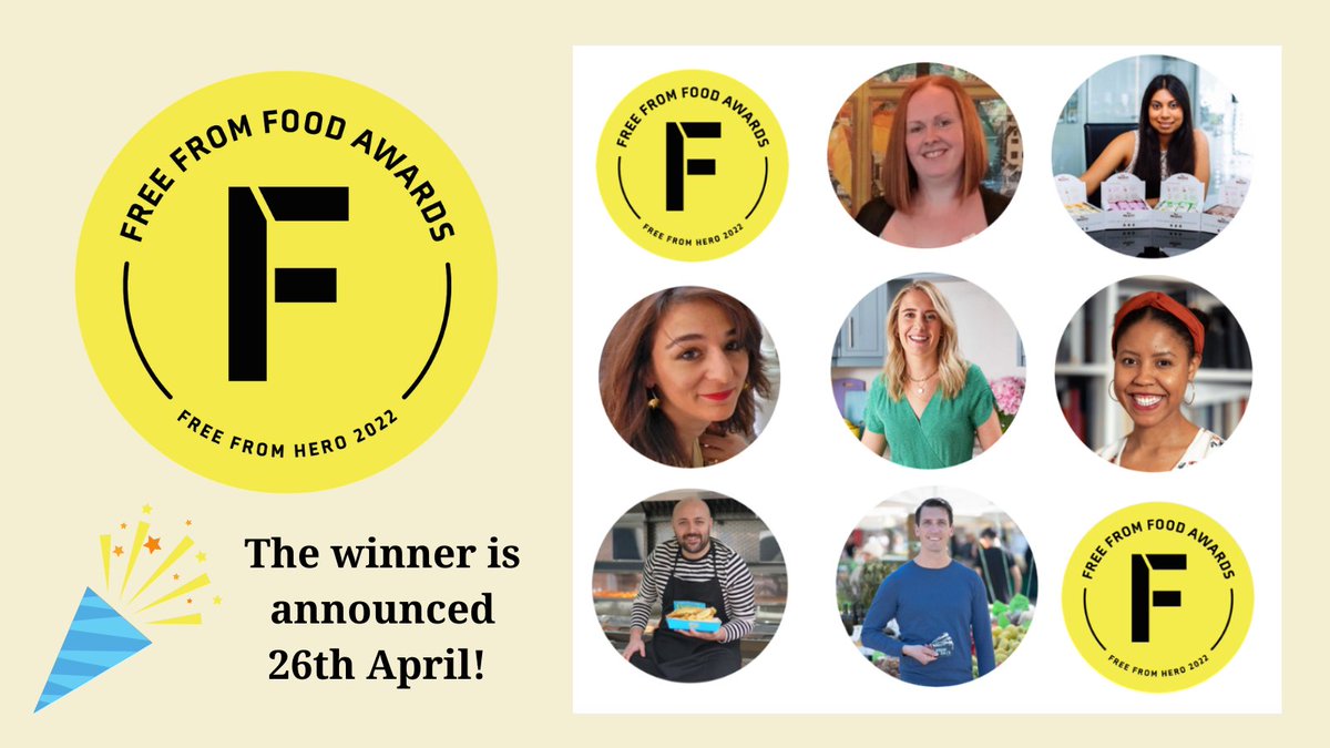 Congrats to (top left to bottom right): <a href="/allergy_mumof2/">Clare Hussein</a> <a href="/JuliannePonan/">Julianne Ponan MBE</a> <a href="/foodallergyuk/">Allergy Mum UK</a> <a href="/beckyexcell/">Becky Excell 💙</a> <a href="/LindiweCara/">Lindiwe</a> <a href="/Andrew_Fryday/">Andrew Daly</a> and <a href="/kyledine/">Kyle Dine</a>. #FFFA22