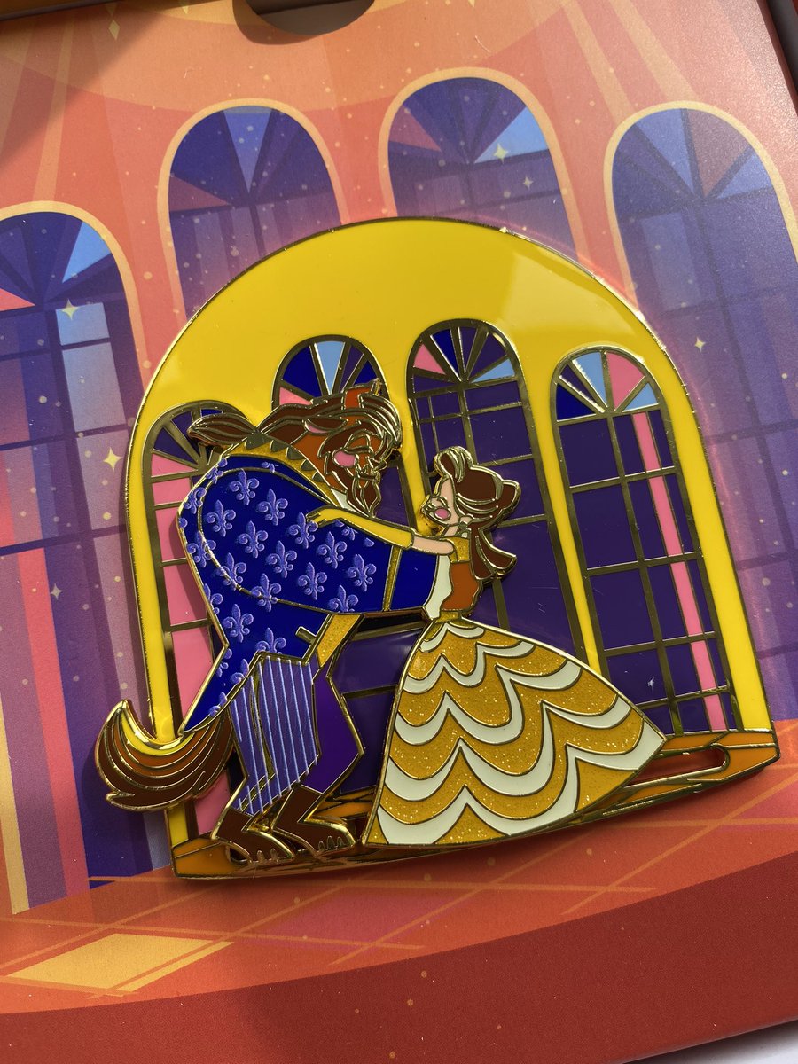 TheDisneyHunter's tweet photo. Another Beauty and the Beast Loungefly pin but this time they are dancing in the Ballroom. Such an iconic scene and I love the unique patterns here ❤️ 

#beautyandthebeast #loungefly https://t.co/kIRFM7tTyk