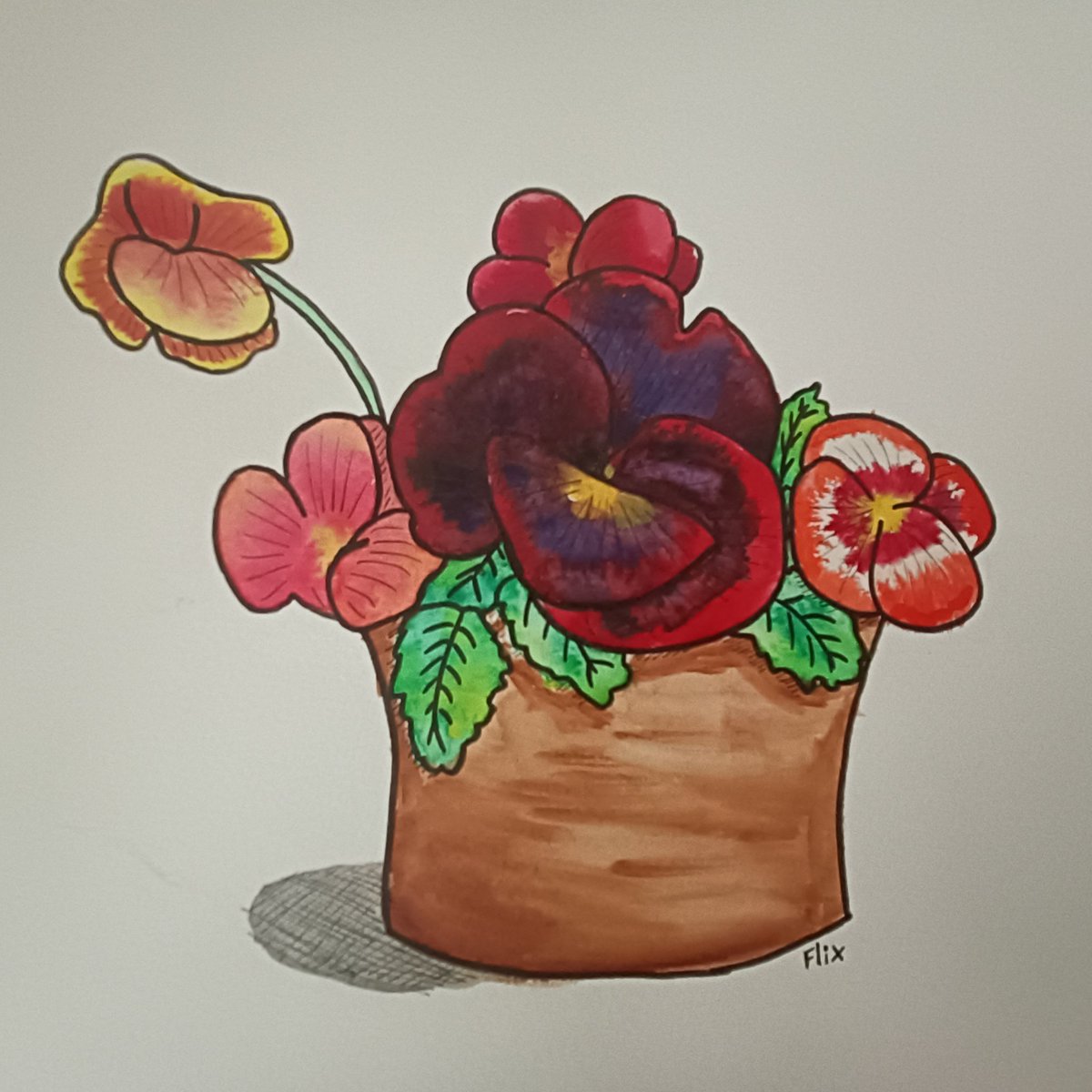 I've painted these flowers a while ago for a course I was taking at the time,, but never posted them.

instagram.com/p/CcMwKLSITdZ/…
#watercolor #NatureBeauty #artmoots