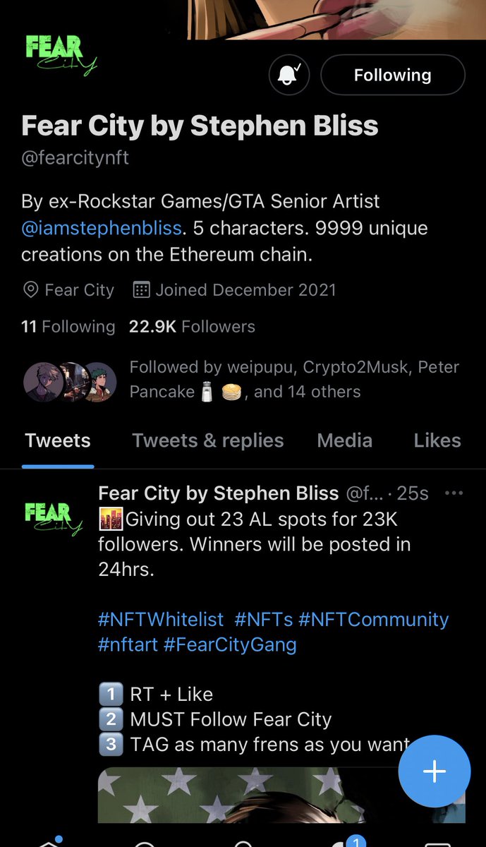 narie_nft's tweet photo. @fearcitynft Pls let me win this @NoemiNft @josh_shore @khanCryptoNFT @Tak1ngDubs @WhoeverTheFuk @OncomingStorhm @sirenfics https://t.co/C8eC5I8myh