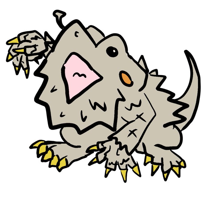 フトアゴヒゲトカゲのtwitterイラスト検索結果