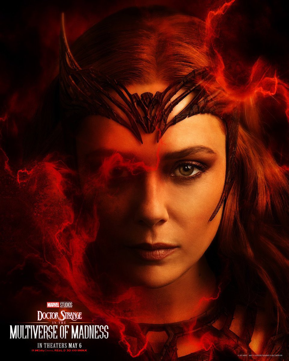 badpostMaximoff's tweet image. #ScarletWitch poster for #MultiverseOfMadness !!