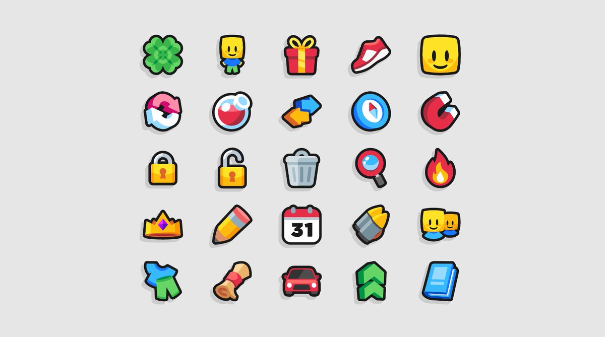 Shiny new update COMING WEDNESDAY!!!! 25 new icons just for #roblox. 

Get it here: rhosgfx.itch.io/vector-icon-pa…

#RobloxDev #robloxui #robloxgfx