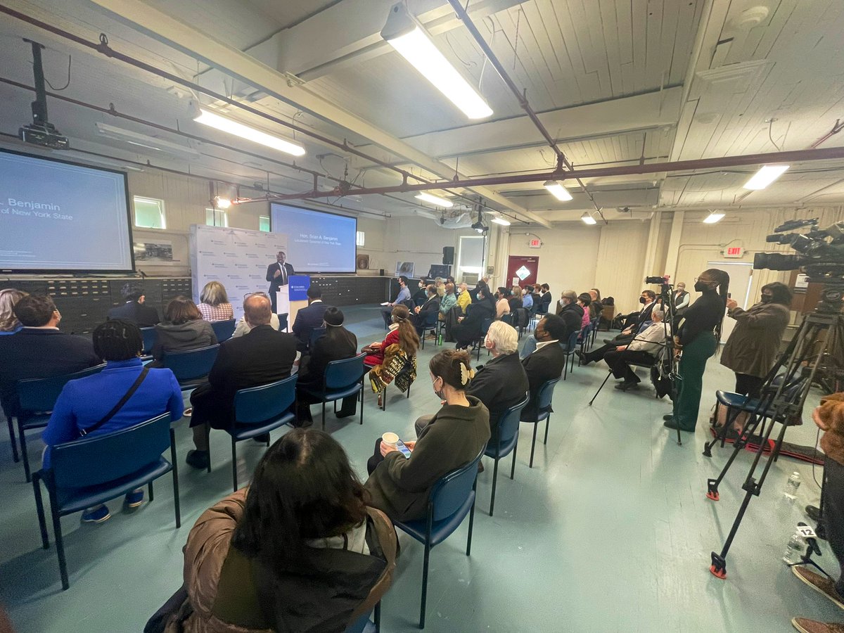 It’s Monday &amp; we’ve got a full house here in Irvington, NY!

Today, <a href="/LtGovBenjamin/">Archive: Lt. Governor Brian Benjamin</a> joins <a href="/Columbia/">Columbia University</a> &amp; <a href="/EmpireStateDev/">Empire State Development</a> to cut the ribbon on the FIRST IN THE NATION Linear Accelerator (LINAC) Booster, allowing us to more readily target and eliminate cancer cells before they spread.