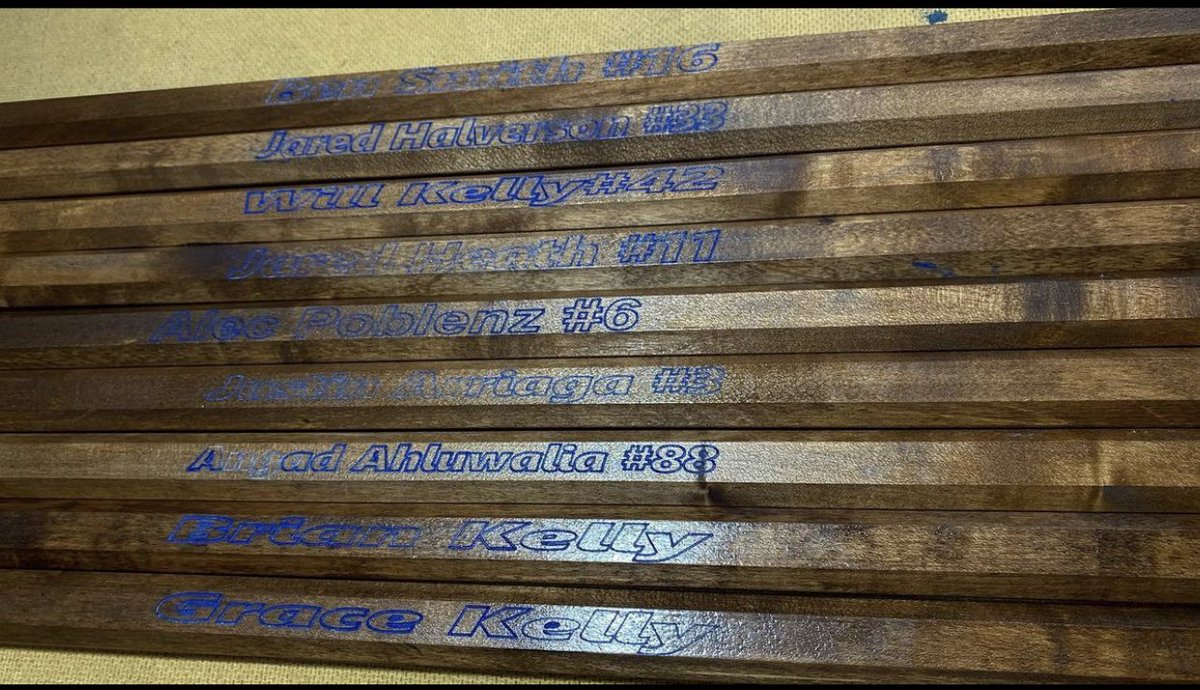 Senior sticks rolling out the door and more to come #equalityinlacrosse #woodisgood #familyownedbusiness