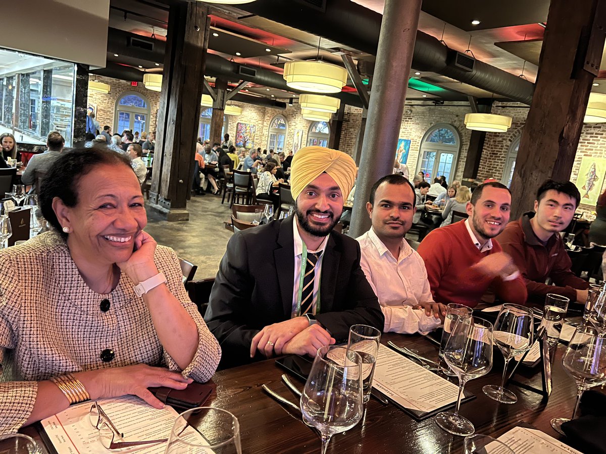 AndreaKasinski's tweet photo. A great event with our #PCCR family at #AACR in New Orleans last night. It was great to see many familiar faces at this major international meeting. Many thanks to the @PUCancerCenter in support of this dinner. @PurdueBiolSci https://t.co/LvFhnvkeRE