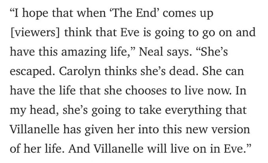 gaybigswiss's tweet photo. “The life she chooses to live” was her life with villanelle. Eve killed herself you can’t change my mind laura https://t.co/aiuH6NmVUH
