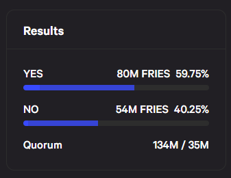 friesdao's tweet photo. The April 5th governance proposal has introduced a refund mechanic for $FRIES. This means treasury contributors &amp; early edition NFT holders can refund back to the treasury indefinitely while store revenue maintains ongoing refund rate. Please see more info in Discord for details. https://t.co/HzXxDiJbjD