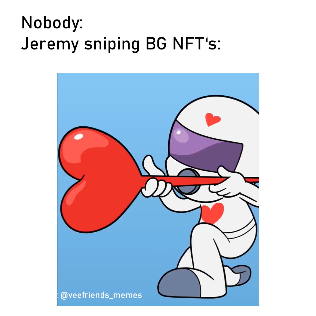 I see you, <a href="/jeremyknowsVF/">Jeremy Knows | VeeFriends</a> :)

<a href="/veefriends/">VeeFriends</a> #veefriends #veefriendsmemes