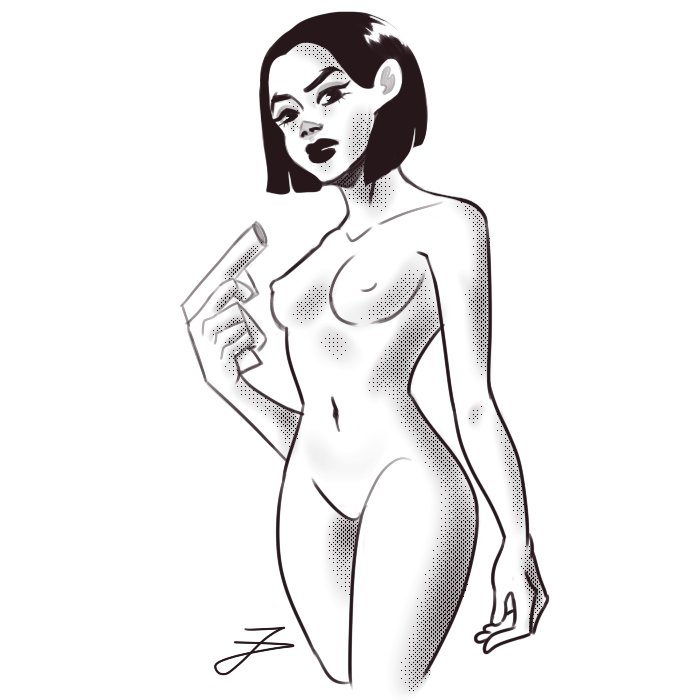evelavee1's tweet photo. I found out I can make the shading dots :D
•

#drawing #art  #doodles #artistsontwitter #digitalart #illustration #figuredrawing #figure 
#anatomypractice https://t.co/oUMNowA5h9