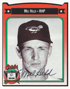 maxeffgen's tweet photo. Mel "Country" Held
@Orioles

13 seasons in minors
4 MLB games in 1956

Remembers Don Larsen yelling,
"'How do ya like it in the bigs, Country?' We were good friends in the minors."

Held would be eligible for the MLBPA health plan had he made his debut after April 1, 1980. https://t.co/ZcZkP5SD1t