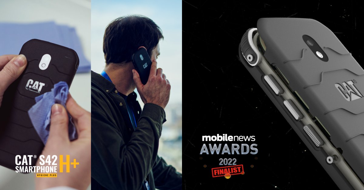 We're excited to announce that the Cat S42 H+ has been shortlisted for the 2022 <a href="/MobileNewsMag/">Mobile News Magazine</a> Awards in the 'Best Innovative Product' category!

The Cat S42 H+ blends a rugged smartphone with antimicrobial silver ions that fight the growth of bacteria.
