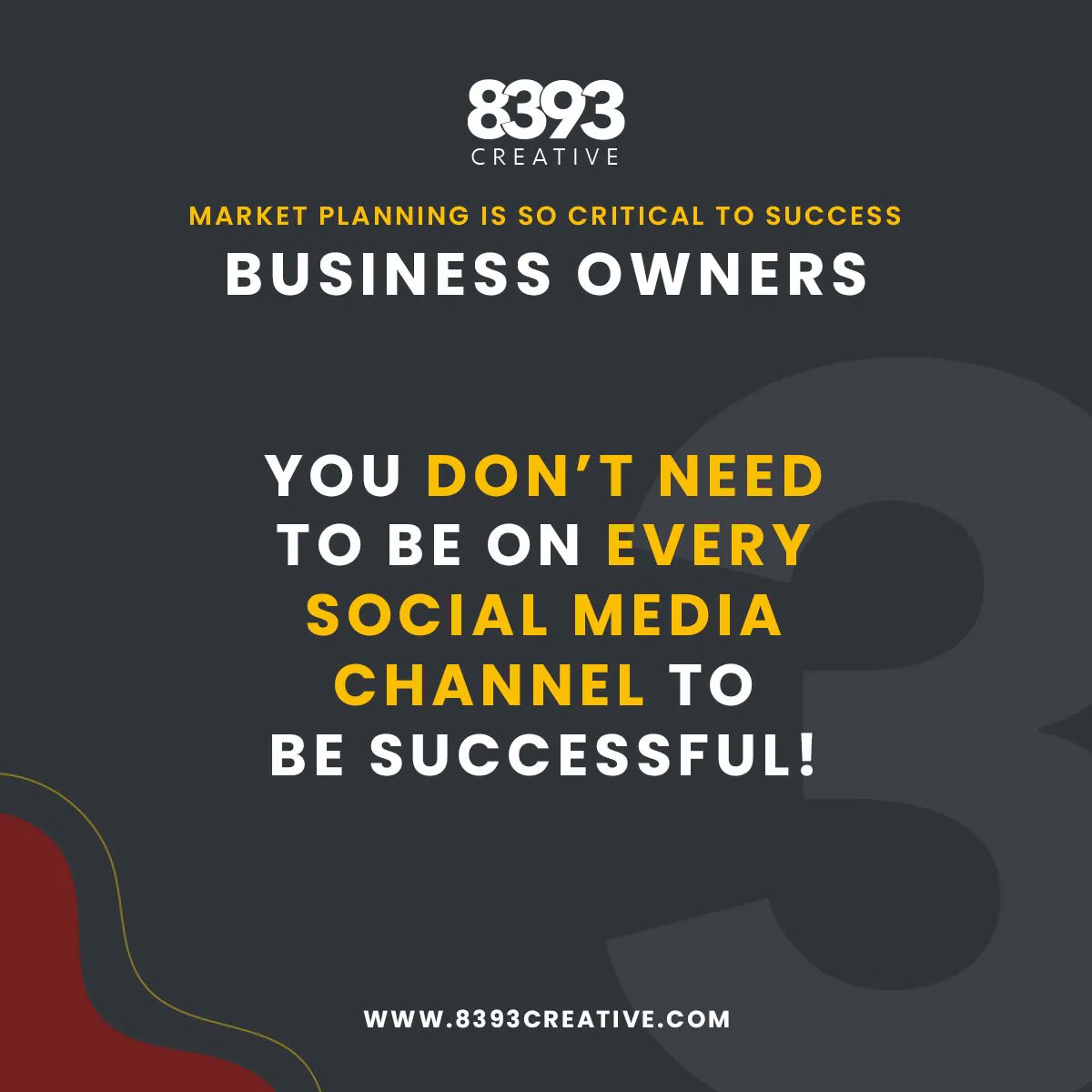 8393creative's tweet photo. "A lot of brands think they need to be on multiple platforms in order to have a voice and a presence, but it's more important to get very good at one or two platforms, and have a voice and message and community there," Kar Brulhart 
#marketplanning #socialmediamarketing https://t.co/zKgjOqee2B