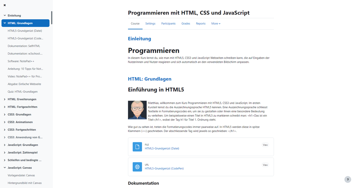 Ein erster Eindruck von Moodle 4.0 zeigt, Kursinhalte beanspruchen mehr Platz. Das muss die #moodlebande  bei der Kursgestaltung zukünftig berücksichtigen. 
Hier die Gegenüberstellung von Moodle 3.11.x und Moodle 4.0.x (mit und ohne CSS-Anpassungen).