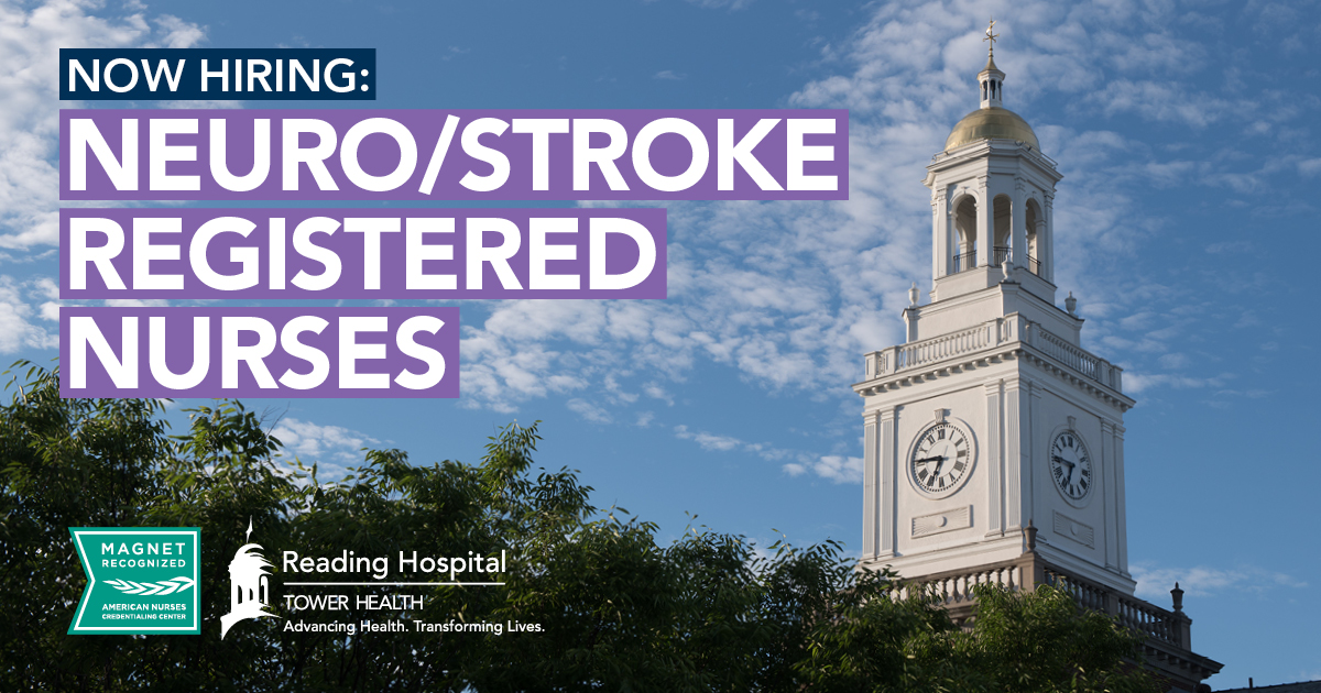 Tower_Careers's tweet photo. Neuro/Stroke RNs: Reading Hospital - Tower Health is #NowHiring for full-time or weekend only shifts. Offering $10,000 Sign-On #Bonuses, shift differentials, and incentives are available!

To learn more and apply, visit: https://t.co/hBa0gs9WkE Keyword: #NSRN https://t.co/1dW5actGDj