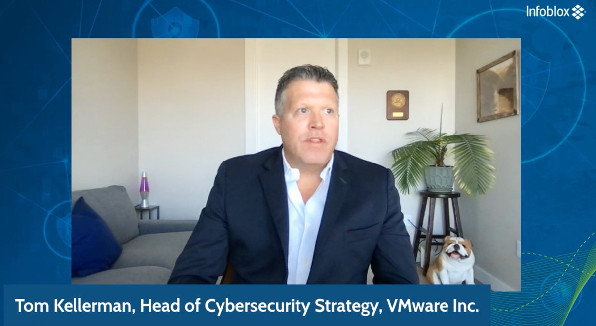 Infoblox's tweet photo. "Threat actors don't just want to steal your crown jewels. They want to steal your entire Digital Transformation."
- Tom Kellermann, Head of Cybersecurity Strategy, @VMware
#Hackno #digitaltransformation #vmware https://t.co/FuigDdlxLX