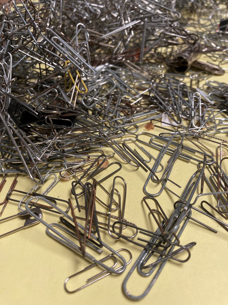 BereaArchives's tweet image. Hundreds of rusty paperclips dated c1980s-c1990s removed. Preventative actions can only result in a #ConservationWin . #Archive30