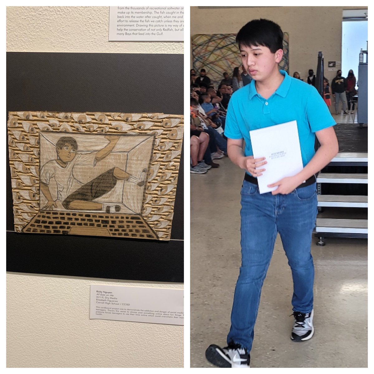CHS Fine Arts (@chs_fineart) on Twitter photo Congratulations to Ricky Nguyen! Placed Honorable Mention in Art I-II mixed media. For “All Eyes on Me” #visonarios #carrollart <a href="/mycarrolltigers/">Mary Carroll High School</a> Congratulations to Ricky Nguyen! Placed Honorable Mention in Art I-II mixed media. For “All Eyes on Me” #visonarios #carrollart <a href="/mycarrolltigers/">Mary Carroll High School</a>