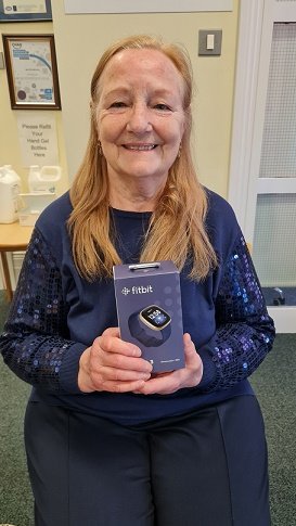 Congratulations to our winner Brenda English from Sunderland who won a Fitbit from the Houghton Better Mental Health event on 5th April. 

The next event is on 26th April 2022 at Raich Carter Sports Centre. 

For more information please call Kirsten Moulding on 0191 522 1310